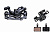 Фото выбрать и купить тормоз дисковый механический (суппорт) с адаптером f-160/r-140, квадратные колодки rb-d21 (b01s), rsx (ут00024718f) для велосипедов со склада в СПб - большой выбор для взрослого, запчасти для велосипедов в наличии - интернет-магазин Мастерская Тимура