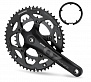 Фото выбрать и купить система prowheel road 2x(9/10s) 50-34t, алюм, защита, 172.5, алюм, chainline 43.5, под 110.5 черн. для велосипедов со склада в СПб - большой выбор для взрослого, запчасти для велосипедов в наличии - интернет-магазин Мастерская Тимура
