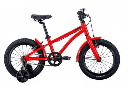 Фото выбрать и купить детский велосипед или подростковый, для девочки или мальчика, размеры 12 дюймов, 14 дюймов, 16 дюймов, 18 дюймов и 20 дюймов, горный, городской, фэтбайк, полуфэт, BMX, складной детский, трехколесный, со склада в СПб - детские велосипеды, велосипед bearbike kitez 16 (2021) красный  в наличии - интернет-магазин Мастерская Тимура