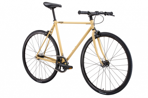 Фото выбрать и купить горный или трековый велосипед, фикс, велосипед для трека, со склада в СПб - большой выбор для взрослого 28 или 29 дюймов, велосипед bearbike cairo (2020) песочный, размер 500 мм в наличии - интернет-магазин Мастерская Тимура