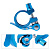 Фото выбрать и купить хомут подседельный с эксцентриком, 31,8 мм, kenli, kl-m07 (синий, ут00023379) для велосипедов со склада в СПб - большой выбор для взрослого, запчасти для велосипедов в наличии - интернет-магазин Мастерская Тимура