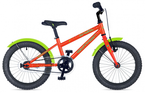 Фото выбрать и купить детский велосипед или подростковый, для девочки или мальчика, размеры 12 дюймов, 14 дюймов, 16 дюймов, 18 дюймов и 20 дюймов, горный, городской, фэтбайк, полуфэт, BMX, складной детский, трехколесный, со склада в СПб - детские велосипеды, велосипед author orbit (2019) оранжевый/салатовый  в наличии - интернет-магазин Мастерская Тимура