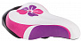 Фото выбрать и купить седло детское белое с розовым (с ручкой) az-5559 03 для велосипедов со склада в СПб - большой выбор для взрослого, запчасти для велосипедов в наличии - интернет-магазин Мастерская Тимура