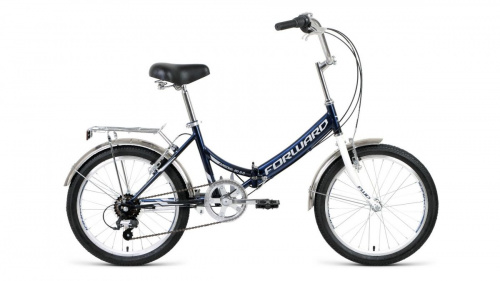 Фото выбрать и купить горный или городской велосипед, туристический, складной, со склада в СПб - большой выбор для взрослого, размеры 14, 16, 20, 22, 24, 26, 28 дюймов, детские велосипеды, велосипед forward arsenal 20 2.0 (2020) dark blue/gray темно-синий/серый, размер 14''  в наличии - интернет-магазин Мастерская Тимура