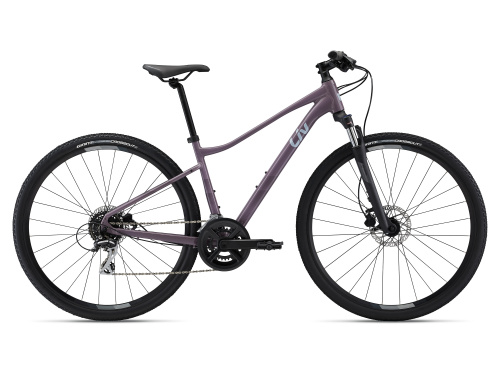 Фото выбрать и купить велосипед liv rove 3 dd (2022) purple ash, s со склада в СПб - большой выбор для взрослого 28 или 29 дюймов, велосипед liv rove 3 dd (2022) purple ash, s  в наличии, есть женские модели - интернет-магазин Мастерская Тимура
