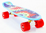 Фото выбрать и купить скейтборд (пенниборд) pws print grip sunset 22", alu, abec-7 (синий/красный, grip37794) в магазинах в наличии или заказать в интернет-магазине с доставкой со склада в СПб - большой выбор для взрослого, скейтборд (пенниборд) pws print grip sunset 22", alu, abec-7 (синий/красный, grip37794) в наличии - интернет-магазин Мастерская Тимура