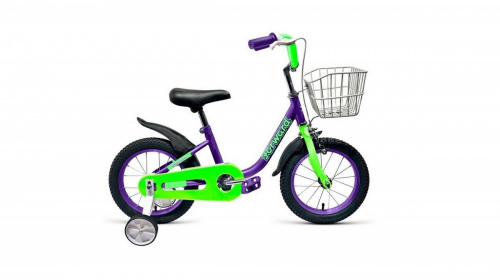 Фото выбрать и купить детский велосипед или подростковый, для девочки или мальчика, размеры 12 дюймов, 14 дюймов, 16 дюймов, 18 дюймов и 20 дюймов, горный, городской, фэтбайк, полуфэт, BMX, складной детский, трехколесный, со склада в СПб - детские велосипеды, велосипед forward barrio 16 (2021) фиолетовый  в наличии - интернет-магазин Мастерская Тимура