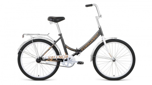 Фото выбрать и купить горный или городской велосипед, туристический, складной, со склада в СПб - большой выбор для взрослого, размеры 14, 16, 20, 22, 24, 26, 28 дюймов, детские велосипеды, велосипед forward valencia 24 3.0 (2020) gray/beige серый/бежевый, размер 16''  в наличии - интернет-магазин Мастерская Тимура