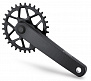 Фото выбрать и купить система prowheel mtb 1х(9/10/11s), 36t, сталь, 175, алюм, chainline 48.8, кв под 124 черн. для велосипедов со склада в СПб - большой выбор для взрослого, запчасти для велосипедов в наличии - интернет-магазин Мастерская Тимура