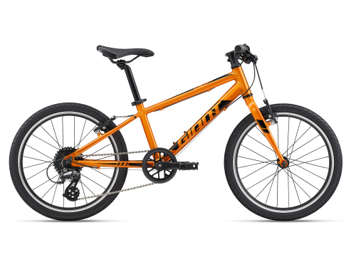 Фото выбрать и купить детский велосипед или подростковый, для девочки или мальчика, размеры 18 дюймов и 20 дюймов, горный, городской, фэтбайк, полуфэт, BMX, складной детский, со склада в СПб - детские велосипеды, велосипед giant arx 20 (2022) metallic orange  в наличии - интернет-магазин Мастерская Тимура