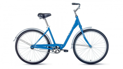 Фото выбрать и купить горный или городской велосипед, коммутер или коммютер, подростковый или туристический со склада в СПб - большой выбор для взрослого, размеры 16, 18, 20, 24, 26 и 28 дюймов, велосипед forward grace 26 1.0 (2020) blue/white синий/белый, размер 17'' велосипеды в наличии - интернет-магазин Мастерская Тимура