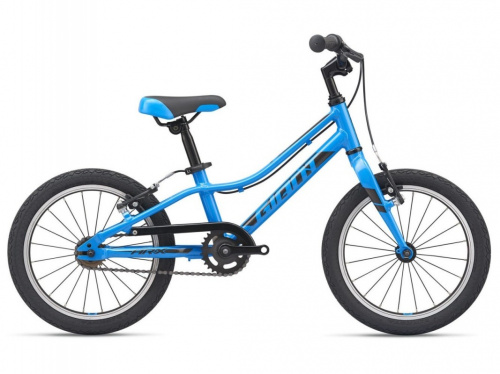 Фото выбрать и купить детский велосипед или подростковый, для девочки или мальчика, размеры 12 дюймов, 14 дюймов, 16 дюймов, 18 дюймов и 20 дюймов, горный, городской, фэтбайк, полуфэт, BMX, складной детский, трехколесный, со склада в СПб - детские велосипеды, велосипед giant arx 16 f/w (2021) голубой  в наличии - интернет-магазин Мастерская Тимура