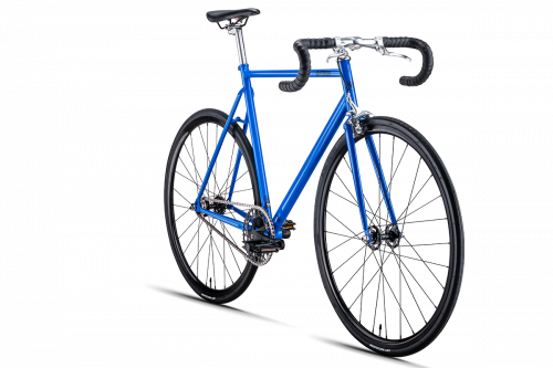 Фото выбрать и купить горный или трековый велосипед, фикс, велосипед для трека, со склада в СПб - большой выбор для взрослого 28 или 29 дюймов, велосипед bearbike torino (700c 1 ск. рост. 500 мм) синий в наличии - интернет-магазин Мастерская Тимура