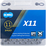 Фото выбрать и купить цепь 5-303536 x11ept ecoproteq 1/2"x11/128" 11ск. 118 звеньев, с замком, x bridge, д/shimano/sram, антикоррозионное покрытие, серебристая kmc для велосипедов со склада в СПб - большой выбор для взрослого, запчасти для велосипедов в наличии - интернет-магазин Мастерская Тимура