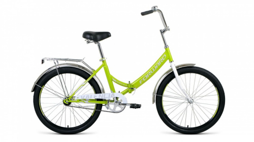 Фото выбрать и купить горный или городской велосипед, туристический, складной, со склада в СПб - большой выбор для взрослого, размеры 14, 16, 20, 22, 24, 26, 28 дюймов, детские велосипеды, велосипед forward valencia 24 1.0 (2021) зеленый / серый  в наличии - интернет-магазин Мастерская Тимура