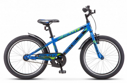 Фото выбрать и купить детский велосипед или подростковый, для девочки или мальчика, размеры 18 дюймов и 20 дюймов, горный, городской, фэтбайк, полуфэт, BMX, складной детский, со склада в СПб - детские велосипеды, велосипед stels pilot 200 gent 20 z010 (2020) синий z010  в наличии - интернет-магазин Мастерская Тимура