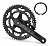 Фото выбрать и купить система prowheel road 2x(9/8s) 50-34t, сталь, защита, 172.5, алюм, chainline 43.5, под каретку 110.5 черн. для велосипедов со склада в СПб - большой выбор для взрослого, запчасти для велосипедов в наличии - интернет-магазин Мастерская Тимура