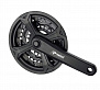 Фото выбрать и купить система шатунов prowheel, алюминиевые шатуны 170 мм, sqr, 9/16, 48х38х28t, ty-cm03 (черный, ут00022721) для велосипедов со склада в СПб - большой выбор для взрослого, запчасти для велосипедов в наличии - интернет-магазин Мастерская Тимура