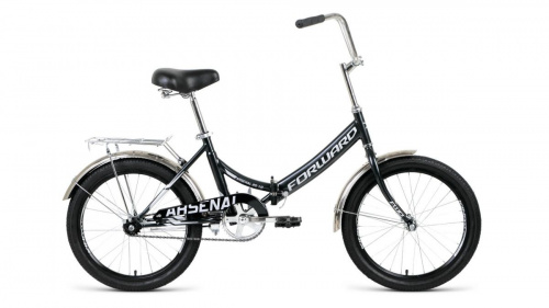 Фото выбрать и купить горный или городской велосипед, туристический, складной, со склада в СПб - большой выбор для взрослого, размеры 14, 16, 20, 22, 24, 26, 28 дюймов, детские велосипеды, велосипед forward arsenal 20 1.0 (2020) black/gray черный/серый, размер 14''  в наличии - интернет-магазин Мастерская Тимура