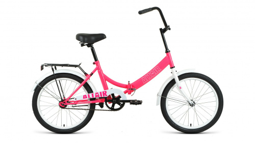 Фото выбрать и купить горный или городской велосипед, туристический, складной, со склада в СПб - большой выбор для взрослого, размеры 14, 16, 20, 22, 24, 26, 28 дюймов, детские велосипеды, велосипед altair city 20 (2022) розовый/белый  в наличии - интернет-магазин Мастерская Тимура