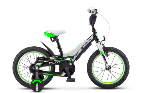 Фото выбрать и купить детский велосипед или подростковый, для девочки или мальчика, размеры 12 дюймов, 14 дюймов, 16 дюймов, 18 дюймов и 20 дюймов, горный, городской, фэтбайк, полуфэт, BMX, складной детский, трехколесный, со склада в СПб - детские велосипеды, велосипед stels pilot 180 16 v010 (2019) зелёный, размер  в наличии - интернет-магазин Мастерская Тимура