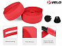 Фото выбрать и купить обмотка на руль silicone/eva, 30х1800 мм, к-кт 2 шт. (пара), с клейкой 3m лентой, с торцевыми заглушками, vlt-001, velo (красный, 1grvre300003) для велосипедов со склада в СПб - большой выбор для взрослого, запчасти для велосипедов в наличии - интернет-магазин Мастерская Тимура