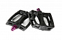 Фото выбрать и купить педали 03-002192 fantastic plastic pedals 9/16" - nylon/fibre mix, цвет черно-фиолетовый, арт. i19-910p colony для велосипедов со склада в СПб - большой выбор для взрослого, запчасти для велосипедов в наличии - интернет-магазин Мастерская Тимура