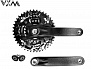 Фото выбрать и купить система (шатуны) 3v 175 мм, 42х32х22t, wxm-301-n, sqr 9/16", съемные звезды bcd 104/64 мм, vxm (черный, ут00021402) для велосипедов со склада в СПб - большой выбор для взрослого, запчасти для велосипедов в наличии - интернет-магазин Мастерская Тимура