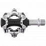 Фото выбрать и купить педали 5-311849 алюм. контактные, ось cr-mo shimano spd-совместим. 360гр, сер.-черные e-pm211 exustar для велосипедов со склада в СПб - большой выбор для взрослого, запчасти для велосипедов в наличии - интернет-магазин Мастерская Тимура