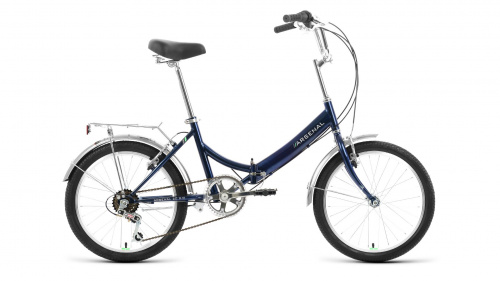 Фото выбрать и купить горный или городской велосипед, туристический, складной, со склада в СПб - большой выбор для взрослого, размеры 14, 16, 20, 22, 24, 26, 28 дюймов, детские велосипеды, велосипед forward arsenal 20 2.0 (2022) темно-синий/серый, 14"  в наличии - интернет-магазин Мастерская Тимура