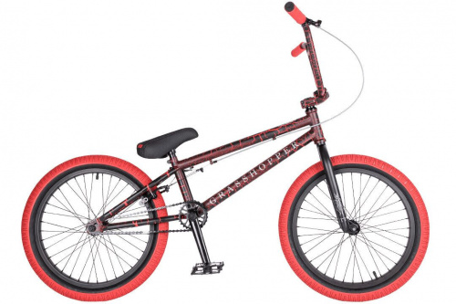 Фото выбрать и купить BMX, велосипед 4X, стрит или дерт со склада в СПб - большой выбор для взрослого 20, 24 или 26 дюймов, для трюков велосипеды, велосипед tech team grasshoper (красный)  в наличии - интернет-магазин Мастерская Тимура