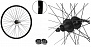 Фото выбрать и купить колесо 27,5" заднее, алюминиевая втулка wz-a282rbq на промподшипниках, дисковая (6 винтов), под кассету 8-10 ск., эксцентрик, пистонированный двустеночный обод (wsm-27rdp-qr-ahfb) для велосипедов со склада в СПб - большой выбор для взрослого, запчасти для велосипедов в наличии - интернет-магазин Мастерская Тимура