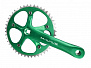 Фото выбрать и купить система 5-350605 пер. 1скор. singlespeed облегч алюм. 1/2х1/8 смен. зв. 46зуб. 165мм зеленая m-wave для велосипедов со склада в СПб - большой выбор для взрослого, запчасти для велосипедов в наличии - интернет-магазин Мастерская Тимура