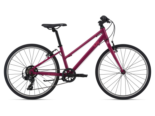 Фото выбрать и купить горный велосипед, горный двухподвес для подростка, BMX, полуфэт, фэтбайк, складной, детский велосипед для девочки или мальчика в СПб - большой выбор, размер колеса 20, 24, 26 и 27,5 дюйма, велосипед liv alight 24 (2022) purple  в наличии - интернет-магазин Мастерская Тимура