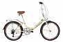 Фото выбрать и купить novatrack 24" складной, aurora, бежевый, shimano 6 speed, ty21/ts38 (24faurora6s.bg4) велосипеды  со склада в СПб - большой выбор для взрослого и для детей, novatrack 24" складной, aurora, бежевый, shimano 6 speed, ty21/ts38 (24faurora6s.bg4) велосипеды в наличии - интернет-магазин Мастерская Тимура