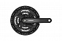 Фото выбрать и купить система (комплект шатунов) shimano fc-m371-l, c защитой, sqr, 175 мм, 48х36х26t (черный, afcm371e866cl) для велосипедов со склада в СПб - большой выбор для взрослого, запчасти для велосипедов в наличии - интернет-магазин Мастерская Тимура