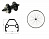 Фото выбрать и купить колесо 27,5" переднее, алюминиевая втулка wz-a208fd, дисковая (6 винтов), 3/8" (гайка), черные спицы, пистонированный двустеночный обод (ут00027238) для велосипедов со склада в СПб - большой выбор для взрослого, запчасти для велосипедов в наличии - интернет-магазин Мастерская Тимура