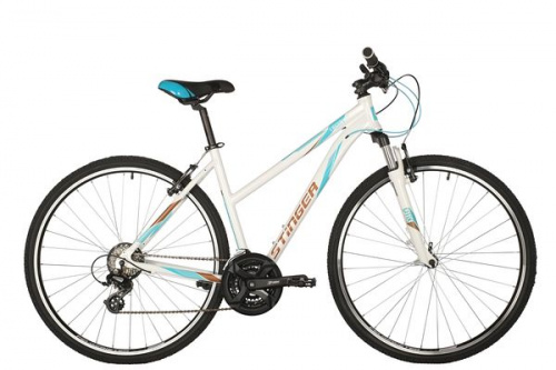 Фото выбрать и купить велосипед stinger liberty std (2021) белый, 48cm со склада в СПб - большой выбор для взрослого 28 или 29 дюймов, велосипед stinger liberty std (2021) белый, 48cm  в наличии, есть женские модели - интернет-магазин Мастерская Тимура