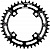 Фото выбрать и купить звезда передняя narrow-wide 46t bcd-104 чёрная алюминиевая для велосипедов со склада в СПб - большой выбор для взрослого, запчасти для велосипедов в наличии - интернет-магазин Мастерская Тимура
