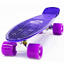 Фото выбрать и купить скейтборд hubster 22", пластиковый, abec-7," design metallic purple в магазинах в наличии или заказать в интернет-магазине с доставкой со склада в СПб - большой выбор для взрослого, скейтборд hubster 22", пластиковый, abec-7," design metallic purple в наличии - интернет-магазин Мастерская Тимура