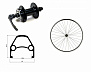 Фото выбрать и купить колесо 26" переднее, алюминиевая втулка wz-a208fd, 36 отв., дисковая (6 винтов), под эксцентрик, двустеночный усиленный обод (wsm-26fd-qr) для велосипедов со склада в СПб - большой выбор для взрослого, запчасти для велосипедов в наличии - интернет-магазин Мастерская Тимура
