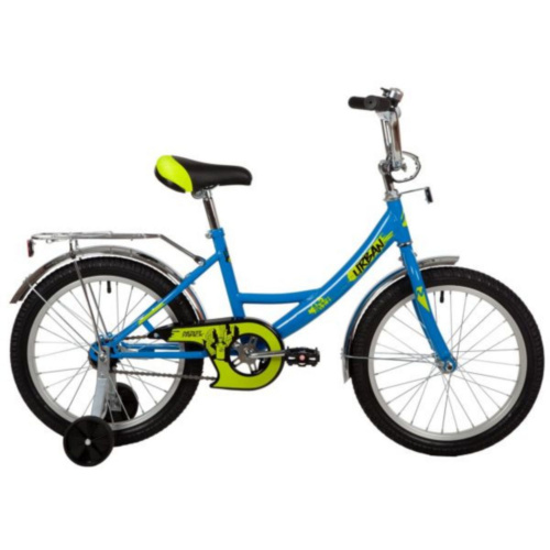 Фото выбрать и купить детский велосипед или подростковый, для девочки или мальчика, размеры 12 дюймов, 14 дюймов, 16 дюймов, 18 дюймов и 20 дюймов, горный, городской, фэтбайк, полуфэт, BMX, складной детский, трехколесный, со склада в СПб - детские велосипеды, велосипед novatrack 18" urban синий, защита а-тип, тормоз нож., крылья и багажник хром.  в наличии - интернет-магазин Мастерская Тимура