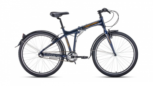 Фото выбрать и купить горный или городской велосипед, туристический, складной, со склада в СПб - большой выбор для взрослого, размеры 14, 16, 20, 22, 24, 26, 28 дюймов, детские велосипеды, велосипед forward tracer 26 3.0 (2020) blue/orange синий/оранжевый, размер 18''  в наличии - интернет-магазин Мастерская Тимура