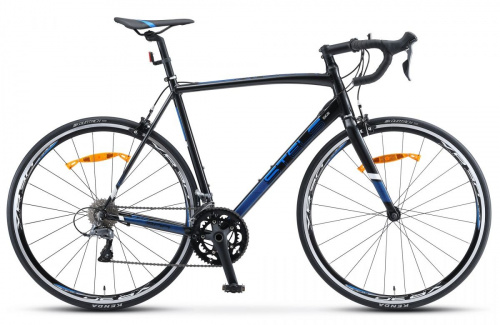 Фото выбрать и купить шоссейный велосипед или циклокросс со склада в СПб - большой выбор для взрослого 27,5 и 28 дюймов,  велосипед stels xt300 28 v010 (2020) чёрный/синий, размер 600 мм  в наличии - интернет-магазин Мастерская Тимура