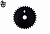 Фото выбрать и купить звезда передняя bmx 25t, 1/2 х 1/8", cw-1312 (черный, 1cx100000375) для велосипедов со склада в СПб - большой выбор для взрослого, запчасти для велосипедов в наличии - интернет-магазин Мастерская Тимура