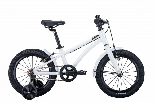 Фото выбрать и купить детский велосипед или подростковый, для девочки или мальчика, размеры 12 дюймов, 14 дюймов, 16 дюймов, 18 дюймов и 20 дюймов, горный, городской, фэтбайк, полуфэт, BMX, складной детский, трехколесный, со склада в СПб - детские велосипеды, велосипед bearbike kitez 16 (2021) белый  в наличии - интернет-магазин Мастерская Тимура