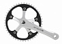 Фото выбрать и купить система 5-350370 пер. 1ск. singlespeed облегч алюм. 1/2х1/8 смен. зв. 46зуб. 165мм сер.-черн. m-wave для велосипедов со склада в СПб - большой выбор для взрослого, запчасти для велосипедов в наличии - интернет-магазин Мастерская Тимура