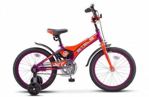 Фото выбрать и купить детский велосипед или подростковый, для девочки или мальчика, размеры 12 дюймов, 14 дюймов, 16 дюймов, 18 дюймов и 20 дюймов, горный, городской, фэтбайк, полуфэт, BMX, складной детский, трехколесный, со склада в СПб - детские велосипеды, велосипед stels jet 16 z010 (2020) фиолетовый/розовый, размер  в наличии - интернет-магазин Мастерская Тимура