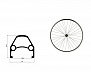 Фото выбрать и купить колесо 20" заднее, v-brake, под трещётку 6/7 ск., гайка, двустеночный обод (ут00024501) для велосипедов со склада в СПб - большой выбор для взрослого, запчасти для велосипедов в наличии - интернет-магазин Мастерская Тимура