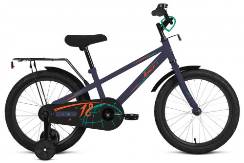 Фото выбрать и купить детский велосипед или подростковый, для девочки или мальчика, размеры 12 дюймов, 14 дюймов, 16 дюймов, 18 дюймов и 20 дюймов, горный, городской, фэтбайк, полуфэт, BMX, складной детский, трехколесный, со склада в СПб - детские велосипеды, велосипед forward meteor 18 (2023) темно-синий  в наличии - интернет-магазин Мастерская Тимура